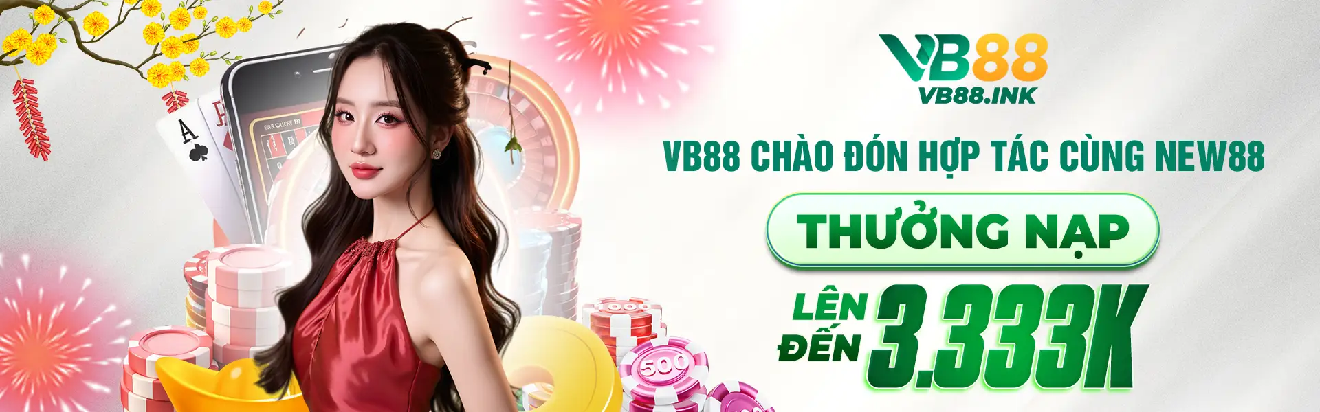 chào mừng hợp tác với new88 thưởng khủng +3333k